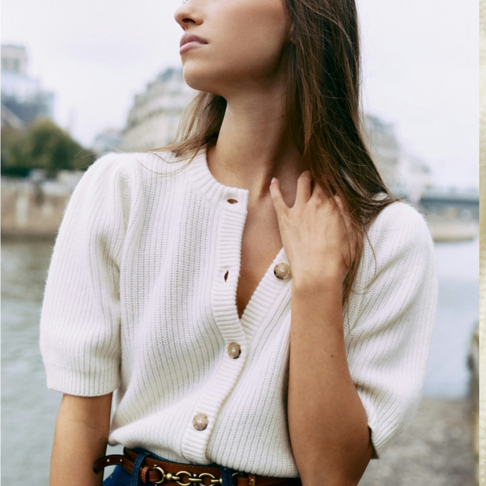 Frame Shrunken Cardigan